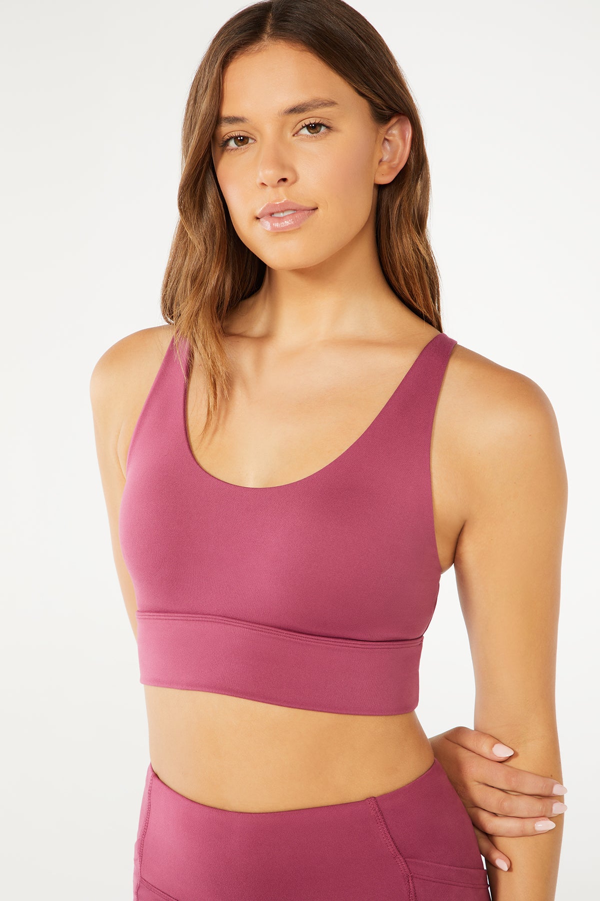 Alysha Sport Bra (Violet Quartz)