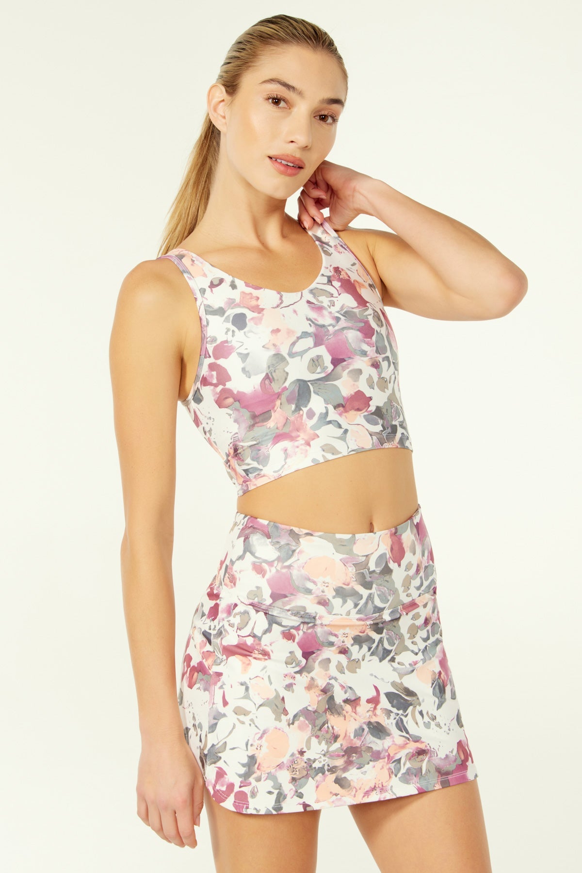 Gia Long Bra (Festival Fuchsia Watercolor Floral)