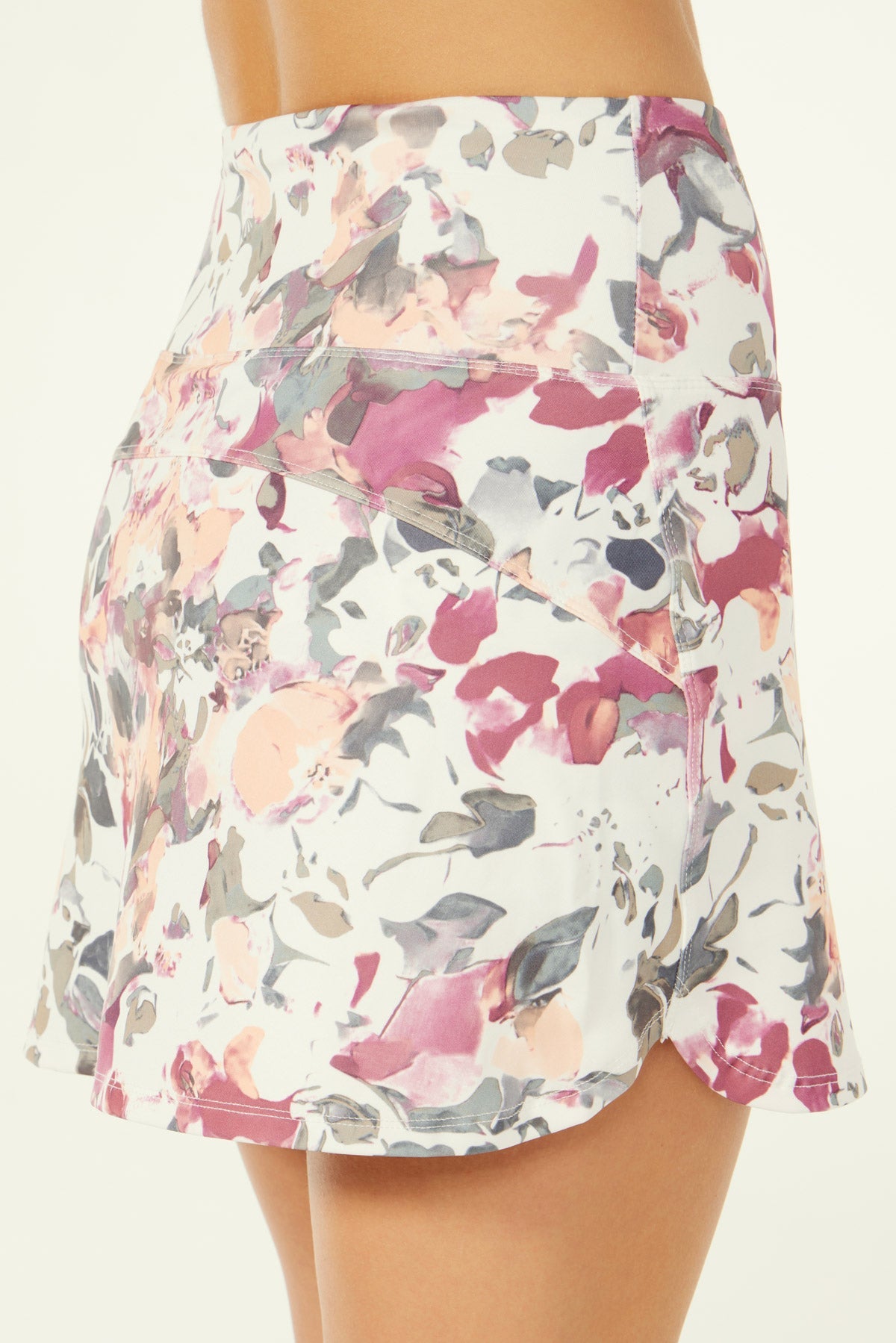 Leah Skort (Festival Fuchsia Water Color Floral)