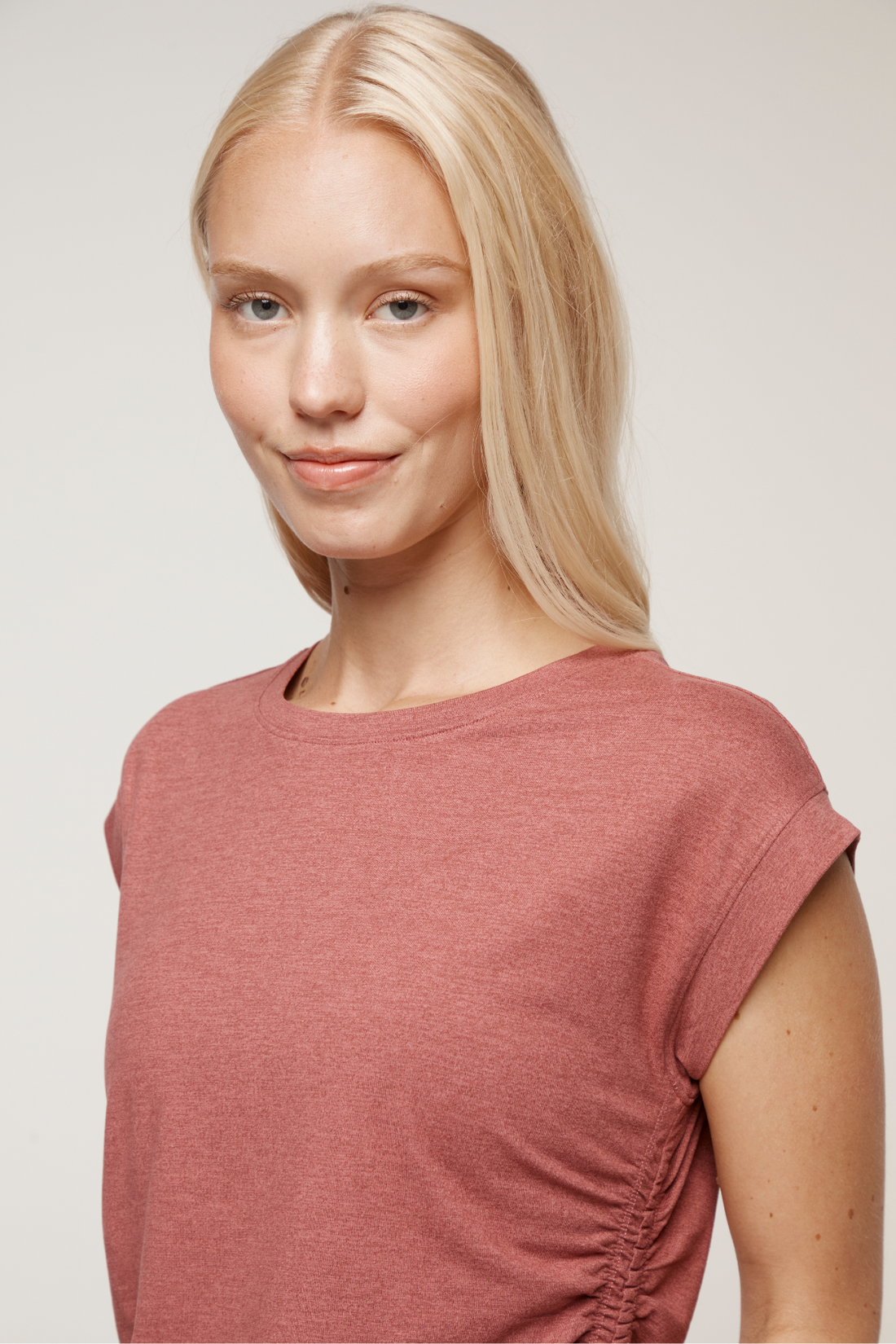 Zoey Short Sleeve Top (H. Crushed Berry)