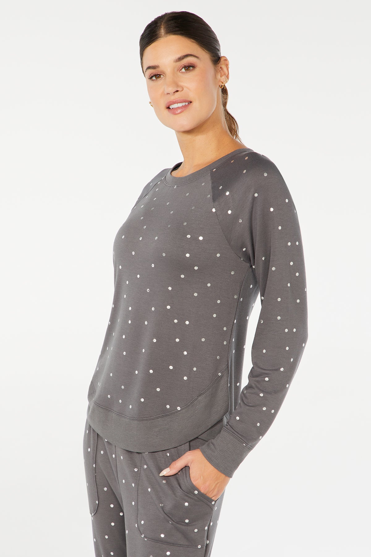 Maison Pullover (Turbulence Foil Polka Dots)