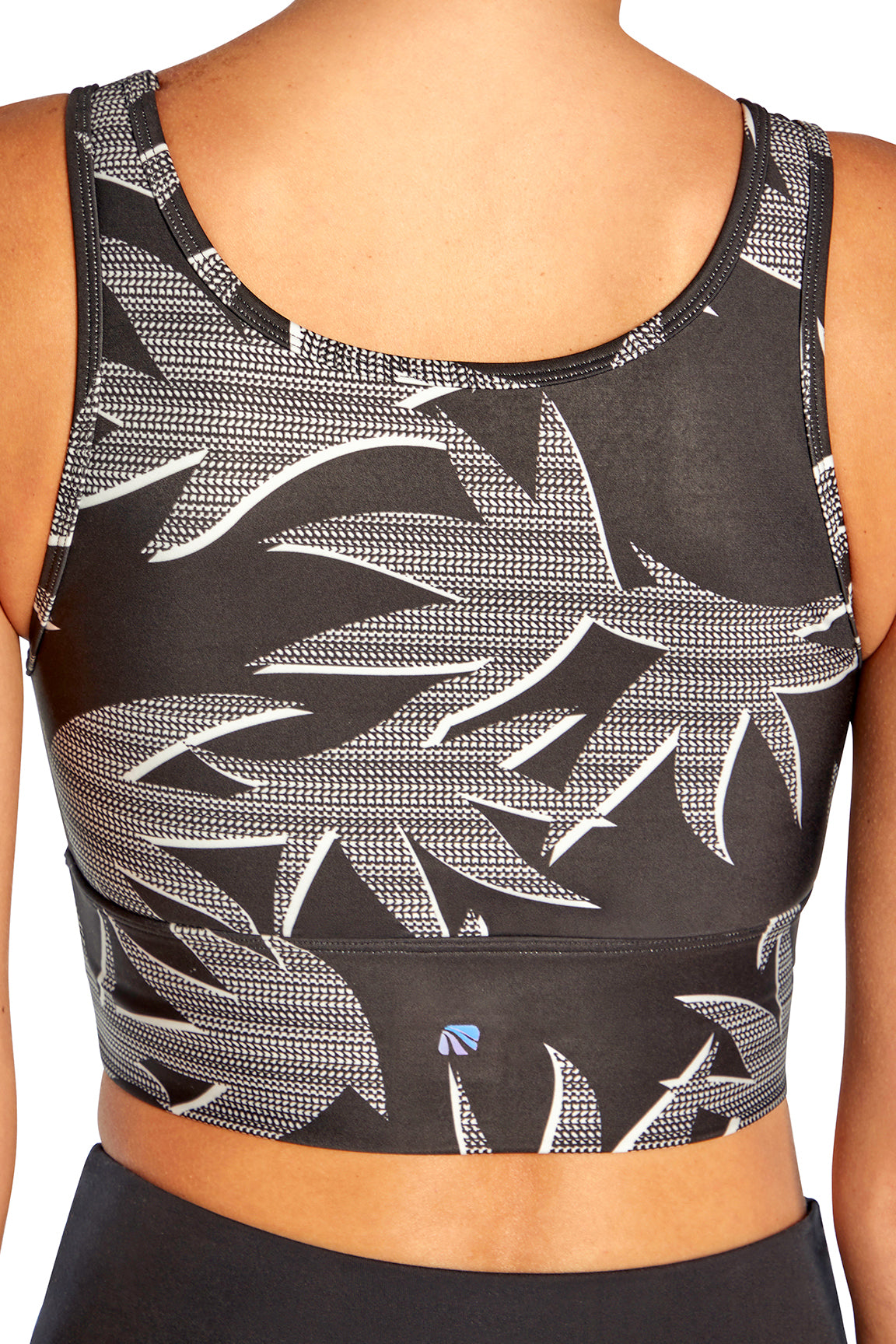 Mia Convertible Bra (Black Mono Palms)