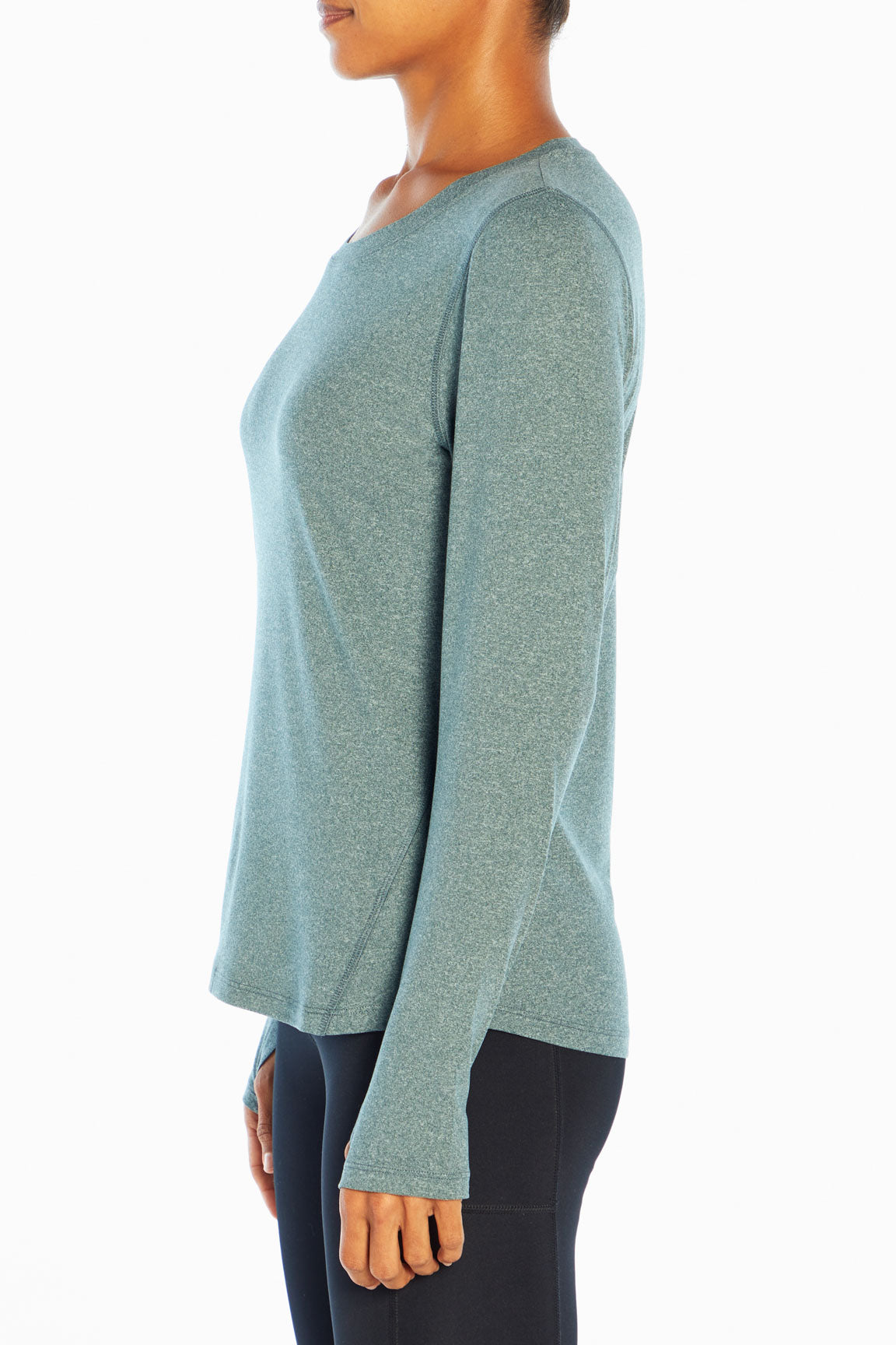 Baseline Long Sleeve (Heather Midnight Teal)