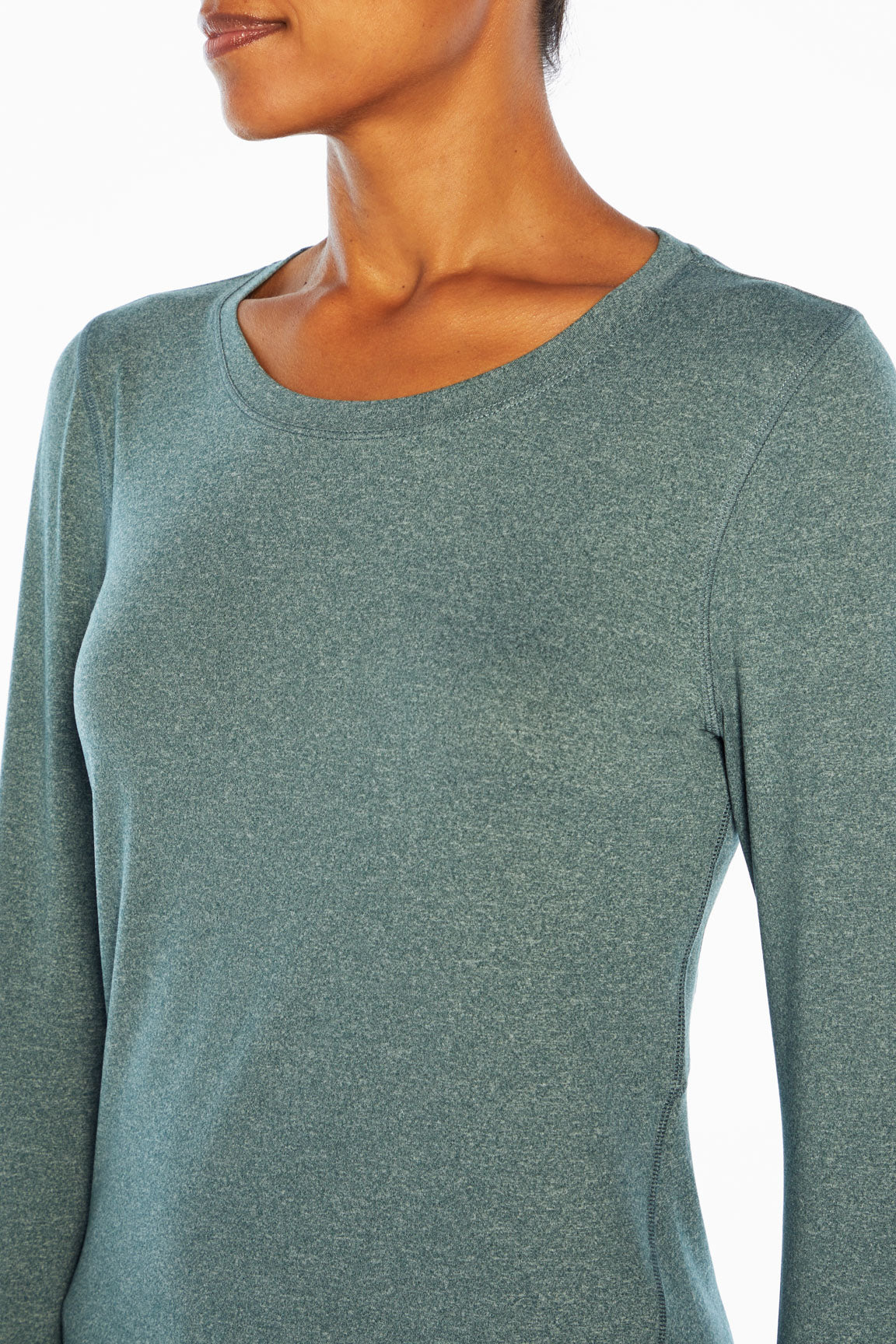 Baseline Long Sleeve (Heather Midnight Teal)