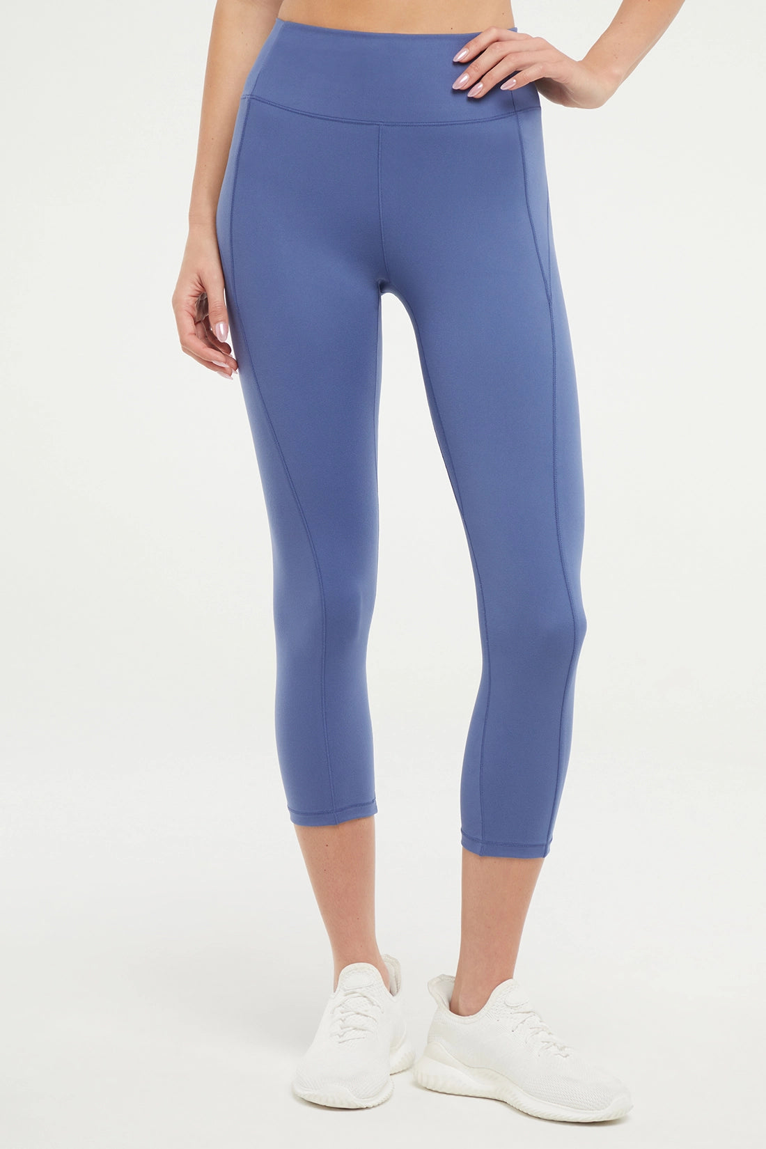 Aylani Capri Legging - Gray Blue