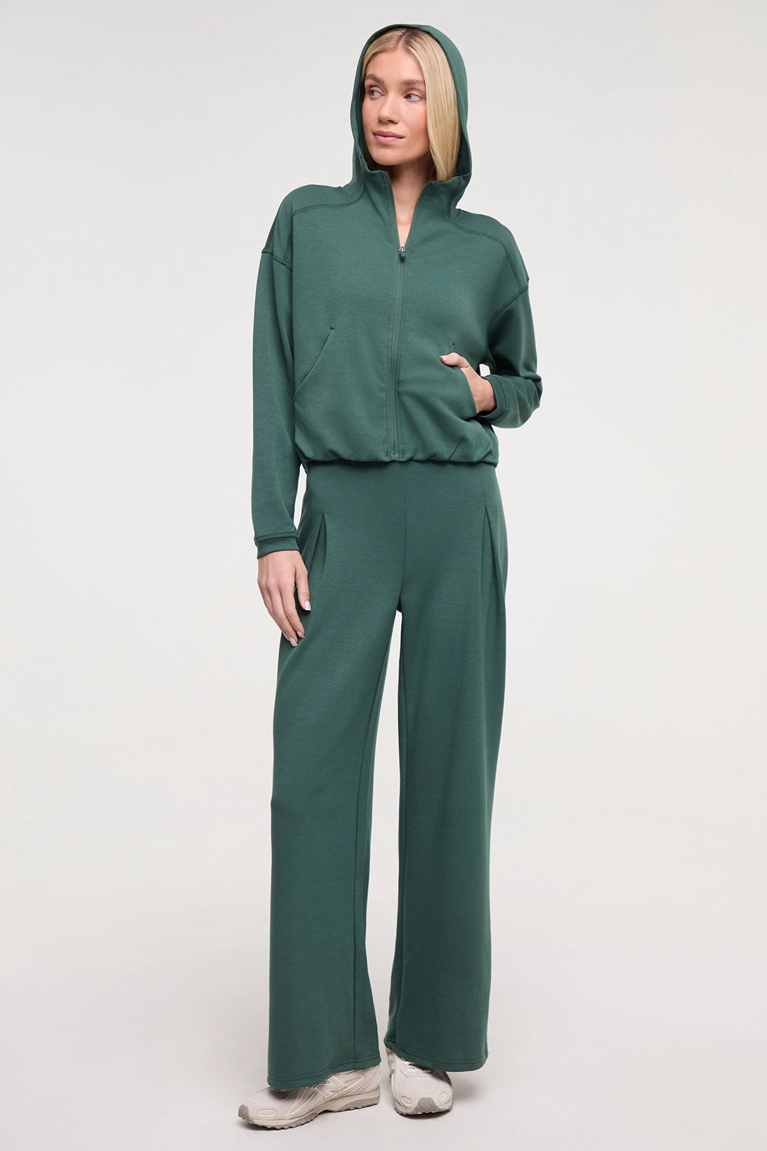 Adelaide Full Zip Hoodie - Garden Topiary