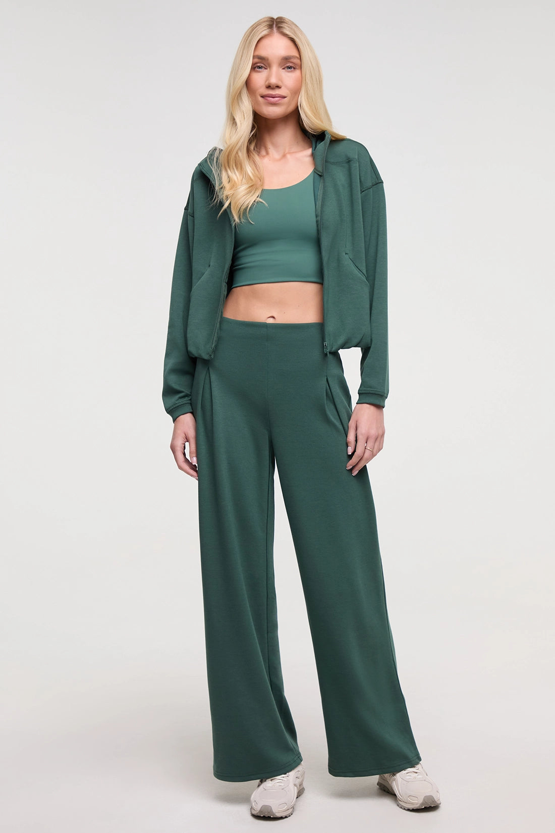 Adelaide Full Zip Hoodie - Garden Topiary