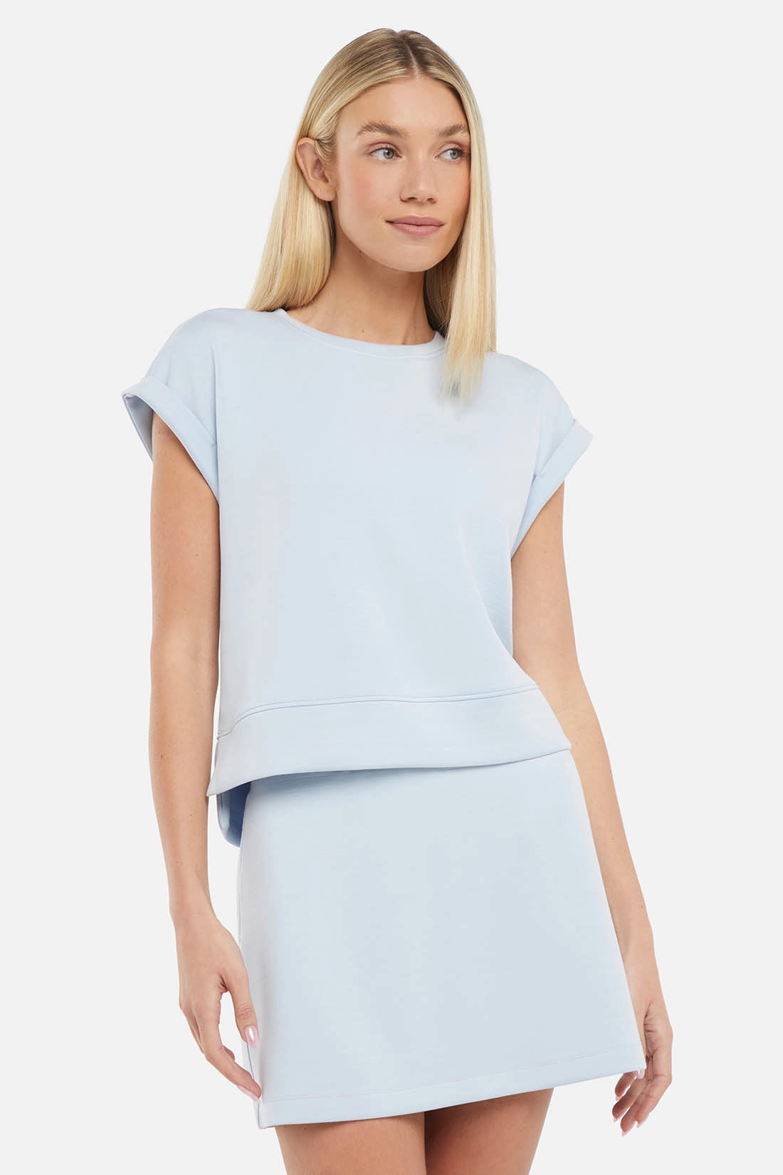 Becky Short Sleeve Crew - Skyway