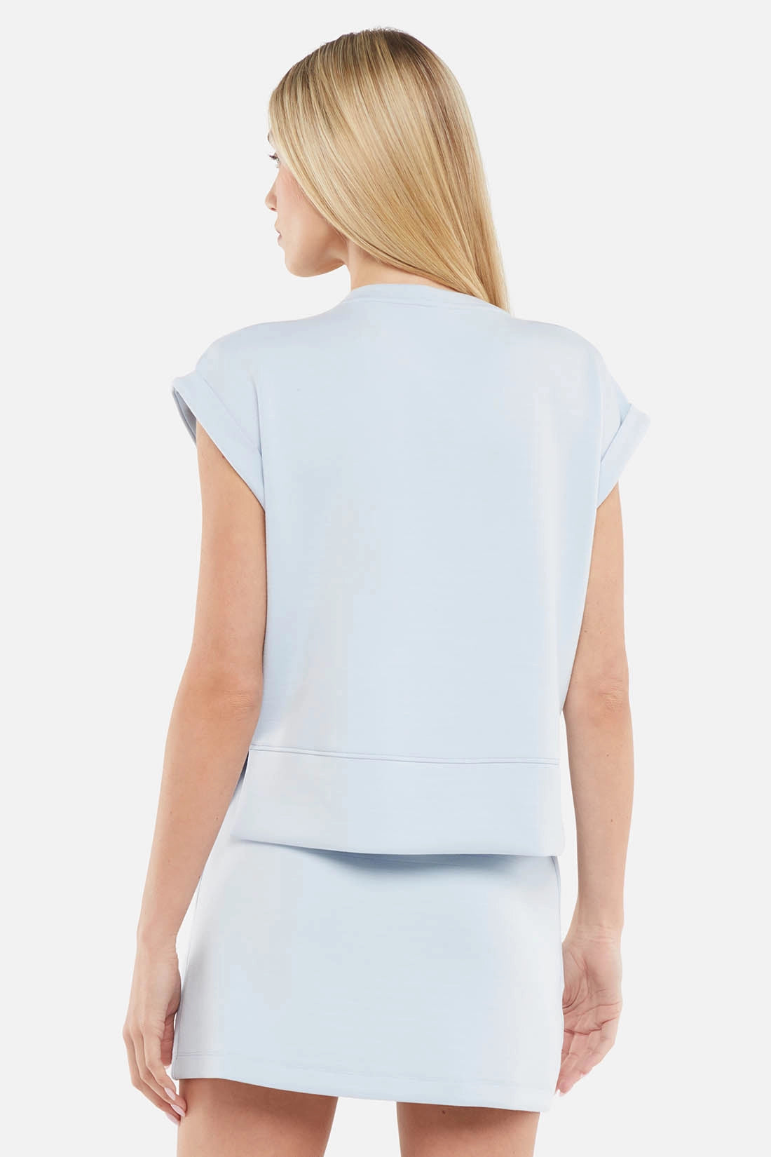 Becky Short Sleeve Crew - Skyway