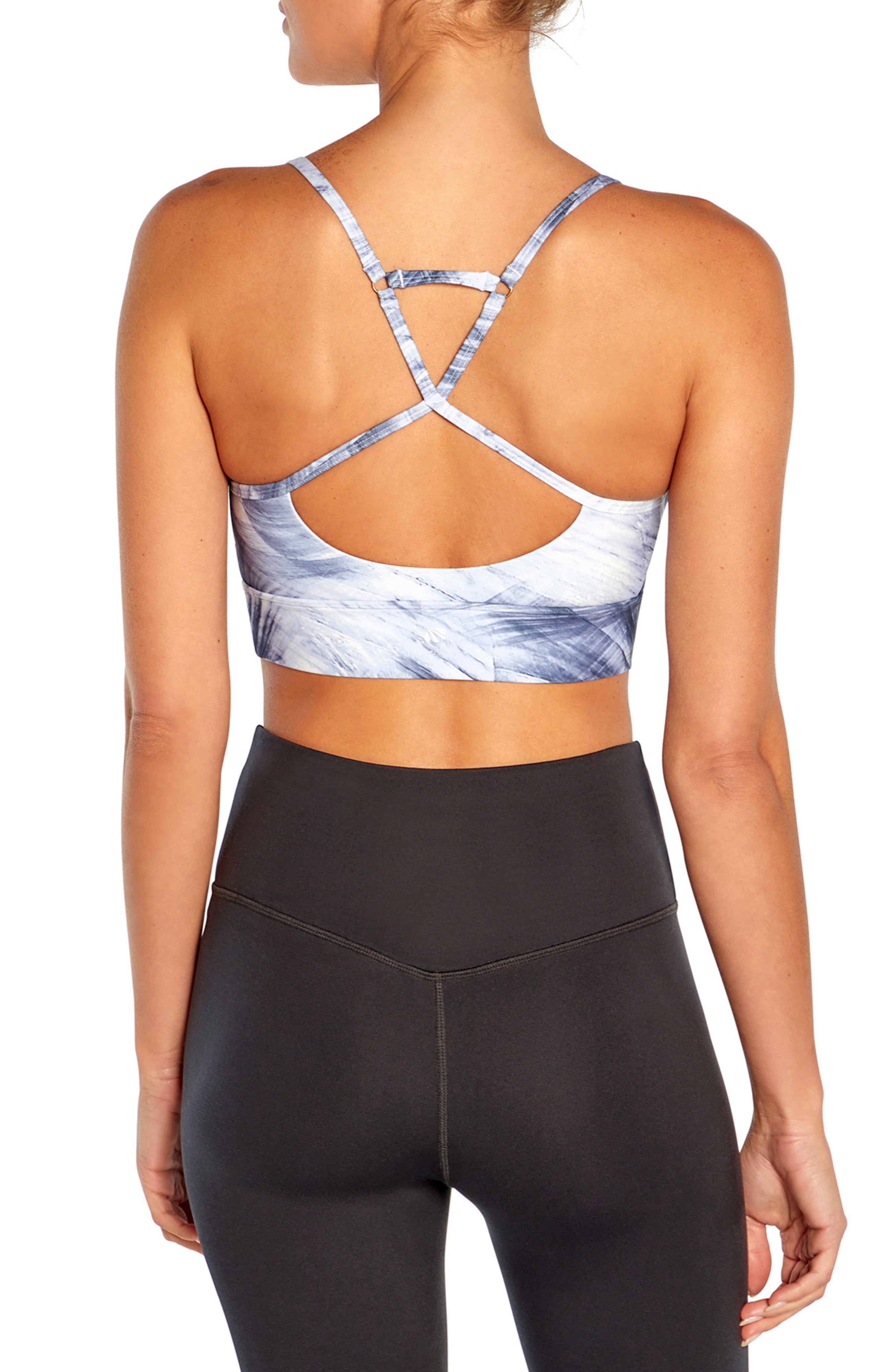 Jada Sport Bra (Ombre Blue Dusk Texture)