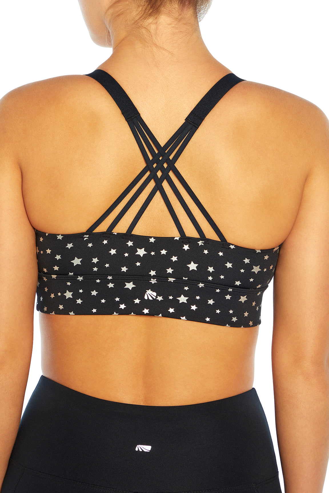 Eloise Sport Bra (Black Starburst Foil)
