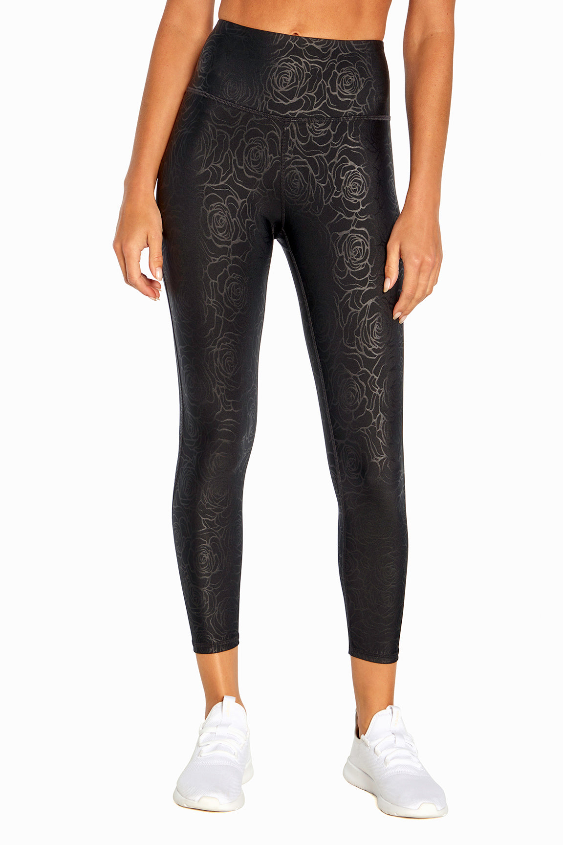 Aliza/Jade Capri (Black Rose Embossed)