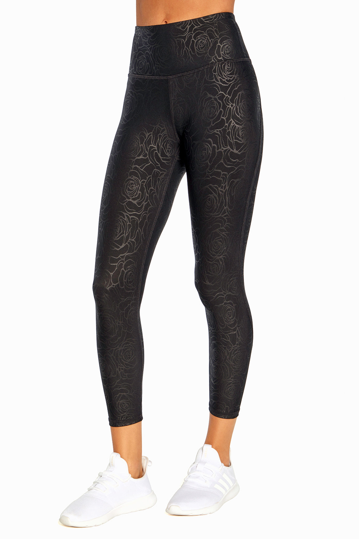 Aliza/Jade Capri (Black Rose Embossed)