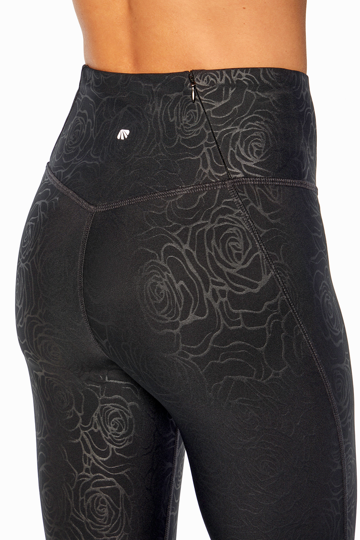 Aliza/Jade Capri (Black Rose Embossed)
