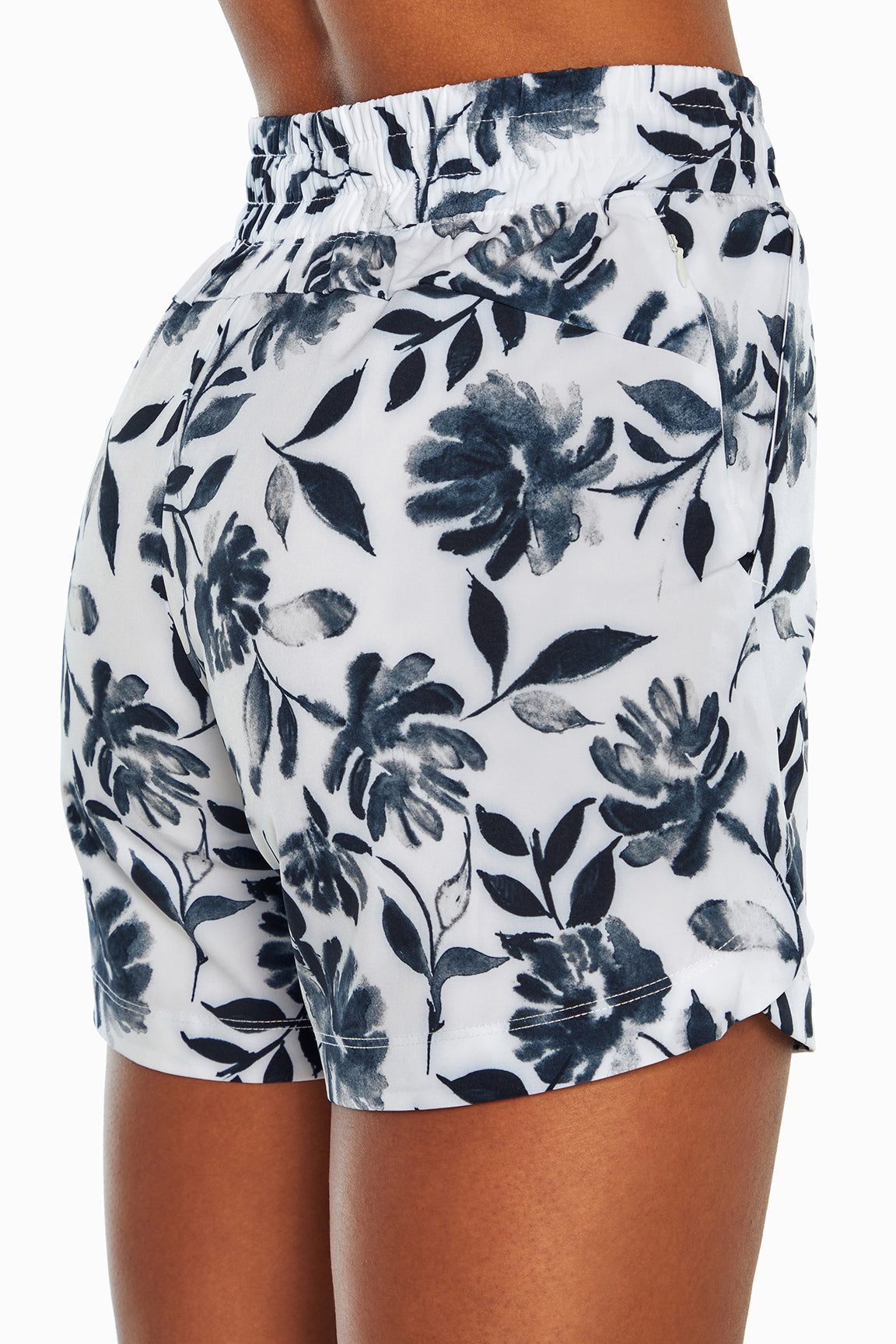 Libby Short (White Ink Blot Floral)