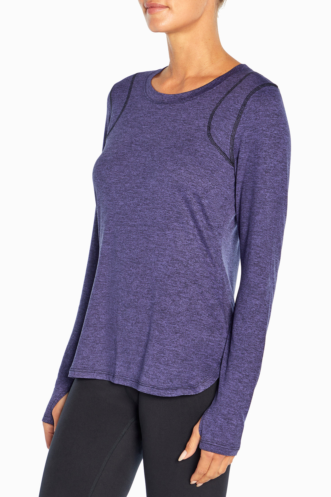 Victoria Tee (Heather Navy Blue)