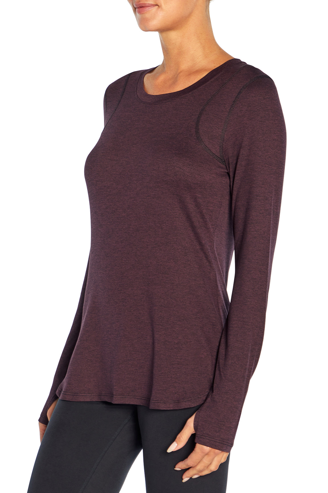 Victoria Tee (Heather Wild Plum)