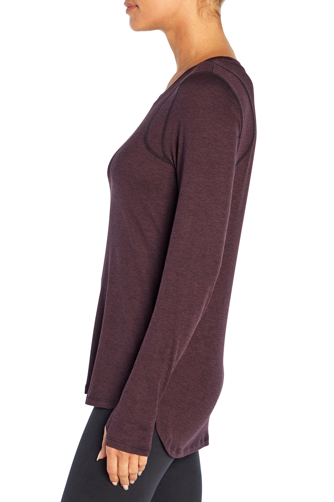Victoria Tee (Heather Wild Plum)