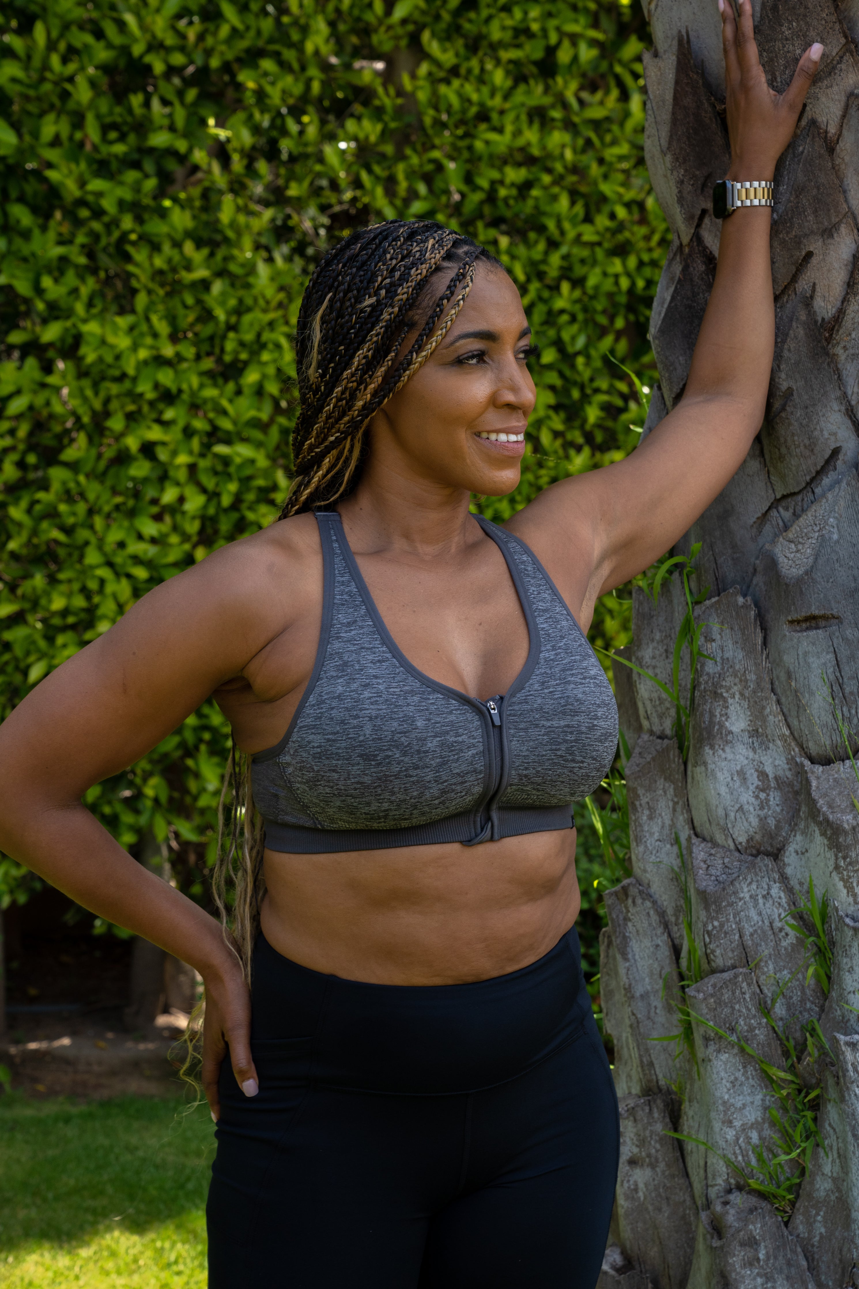 Savannah Seamless Bra (Heather Charcoal)