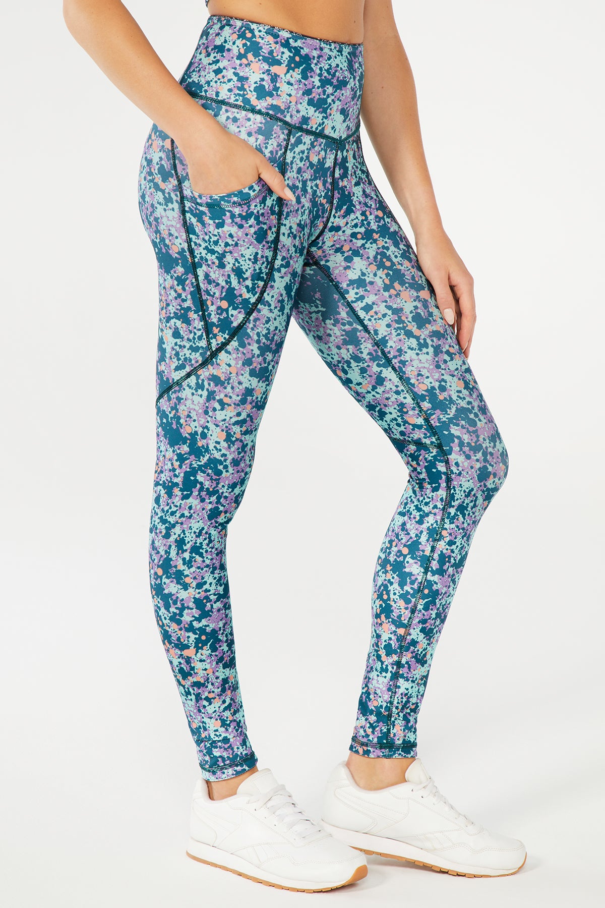 Becky Reversible Legging (Mini Splatter/ Black Bandana Mix)
