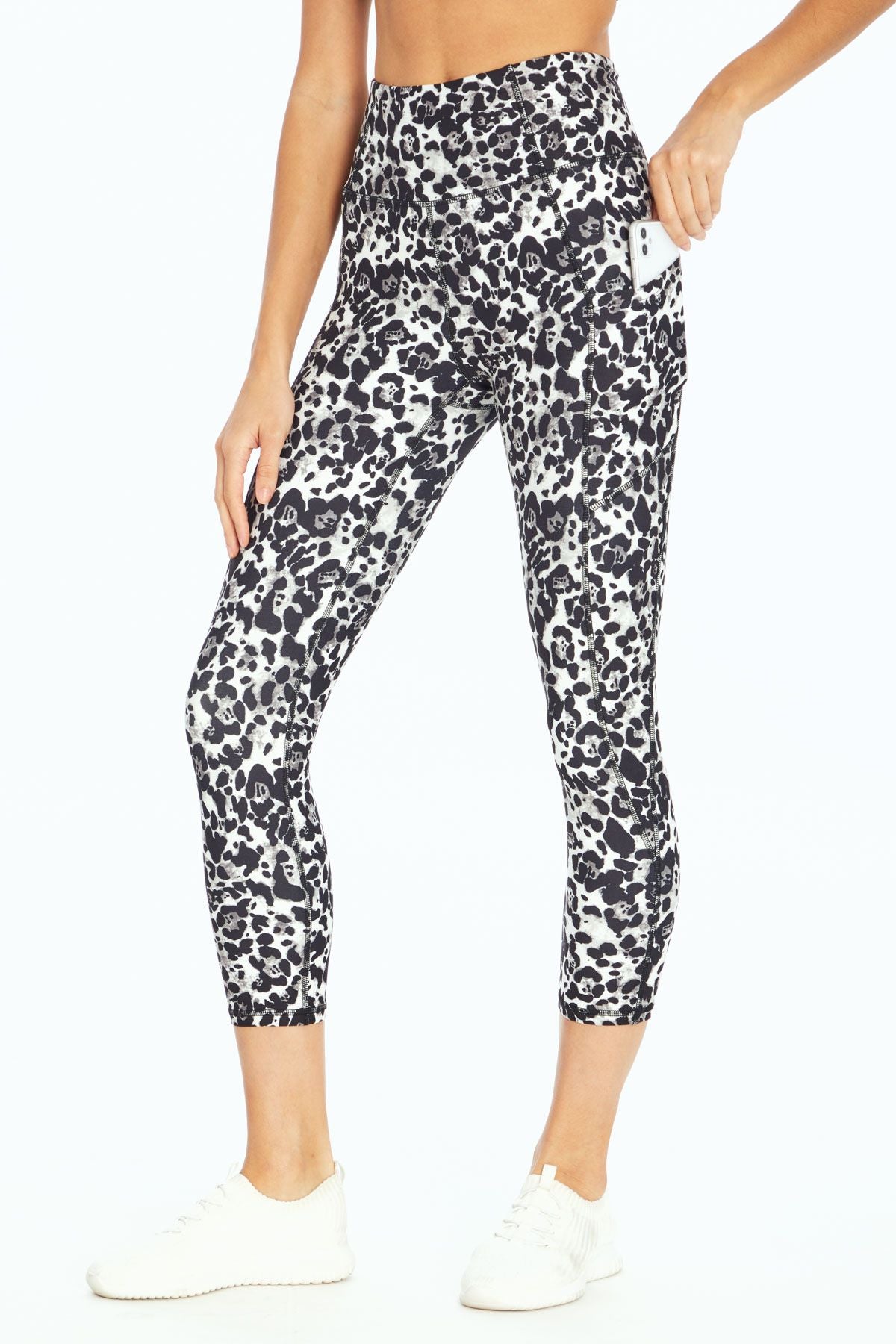 Tummy Control Capri (Black Wild Cat)