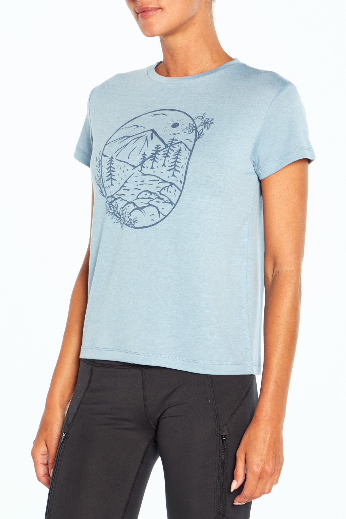 Willow Tee (H. Faded Denim)