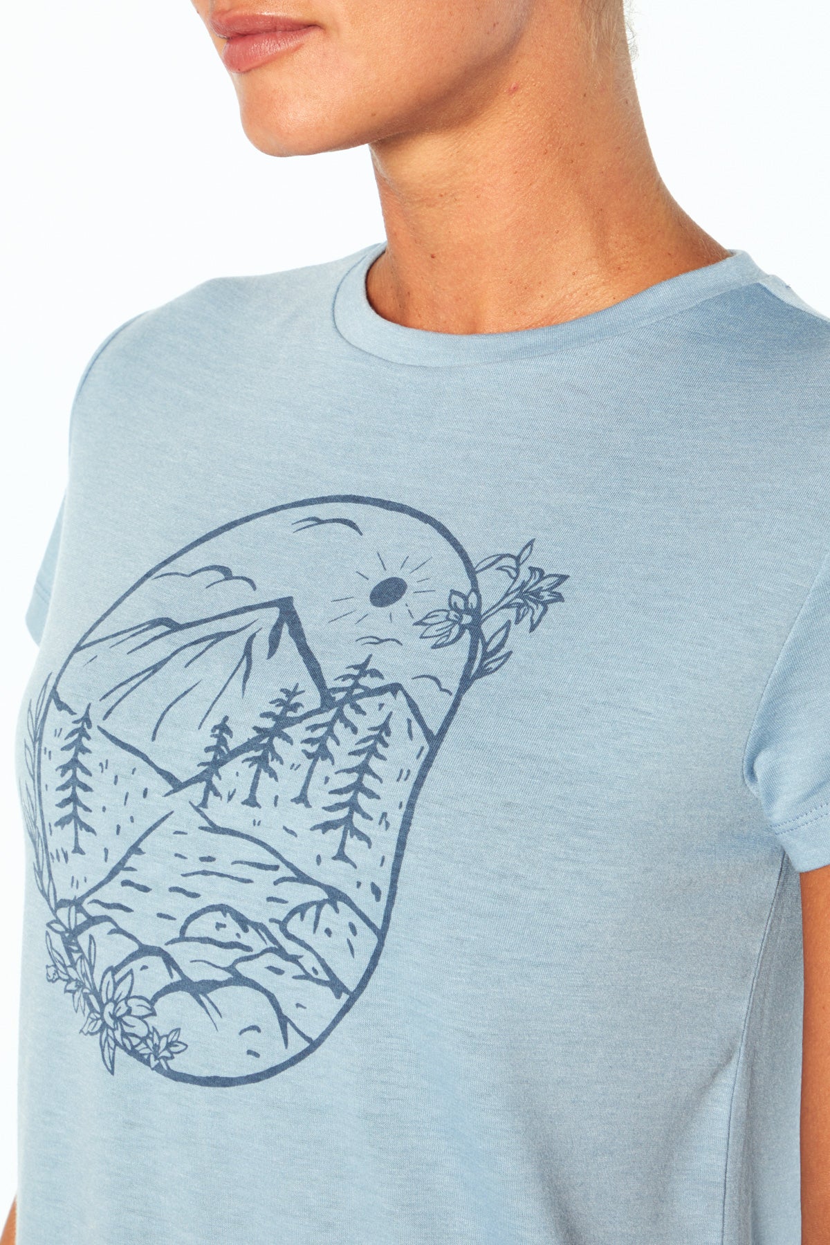 Willow Tee (H. Faded Denim)