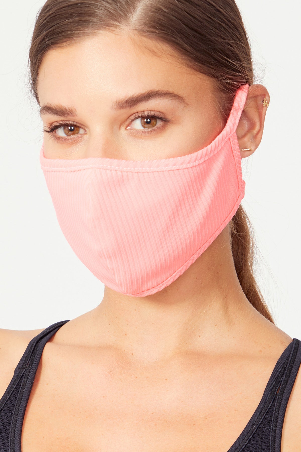 Ellie 2 Pack Masks (Neon Pink/ Leopard)