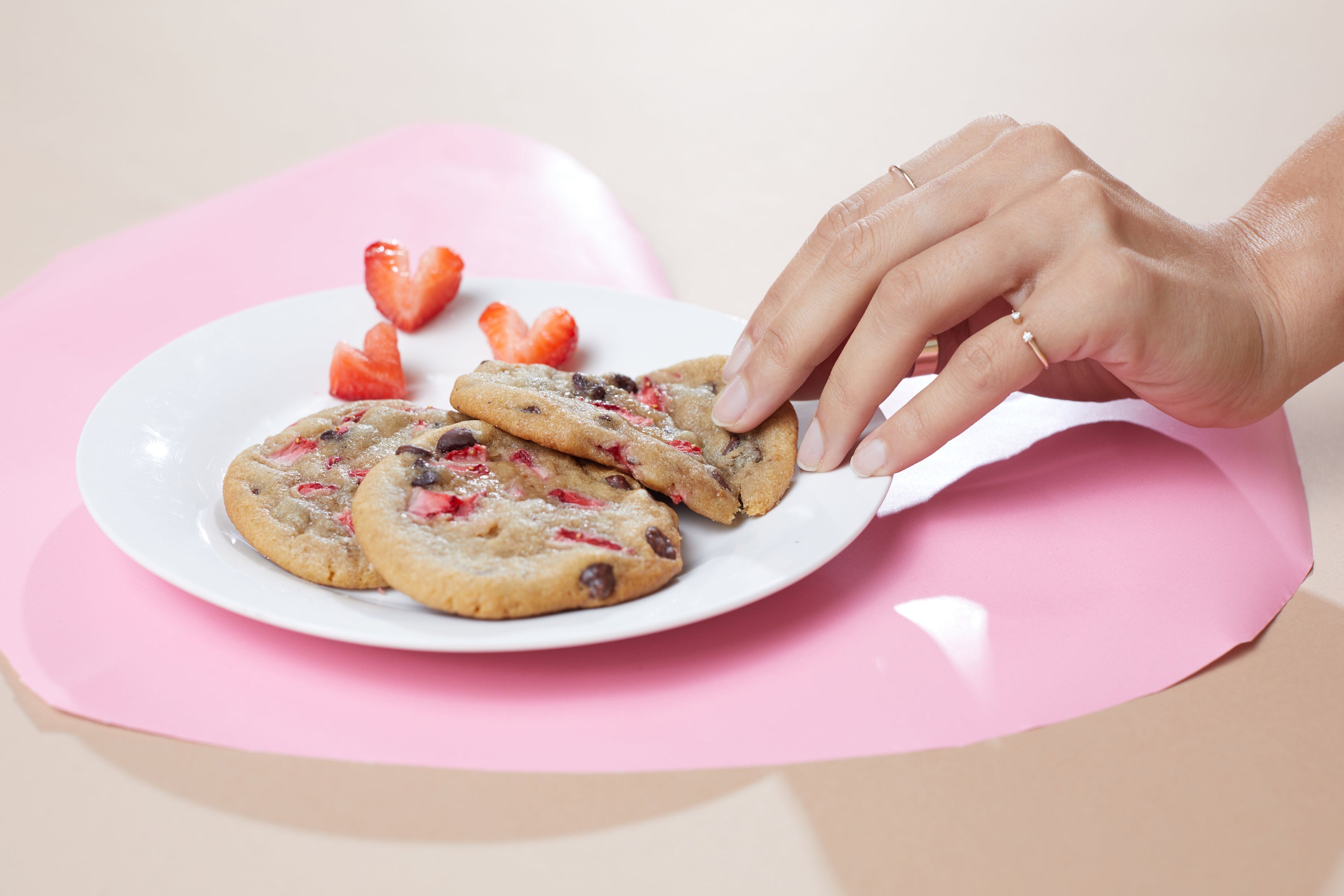 Healthy Dessert Recipe: Strawberry Chocolate Chunk Cookies