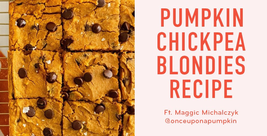 Hey, Pumpkin! | Pumpkin Chickpea Blondies Recipe