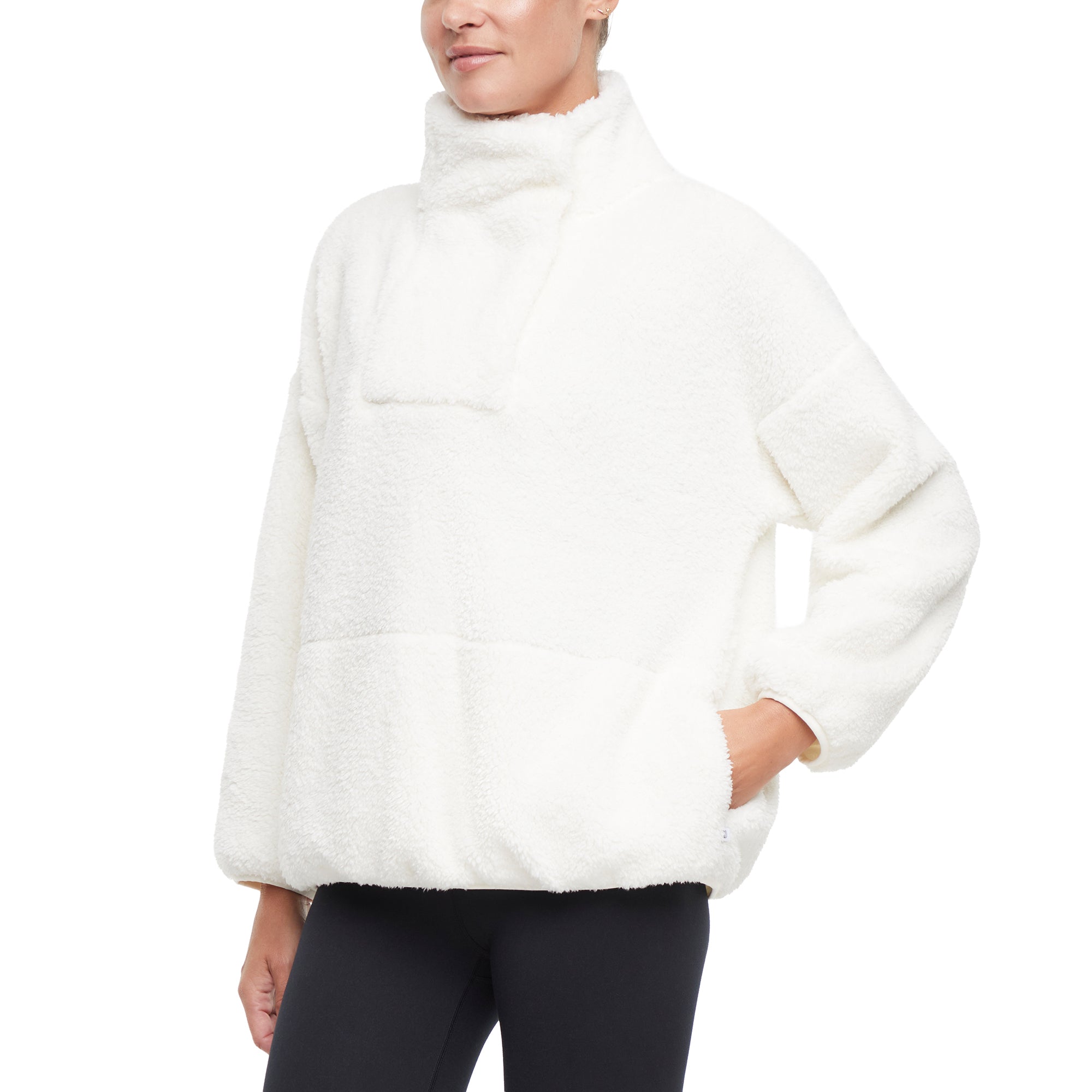 Stevie Mock Neck - Coconut Milk