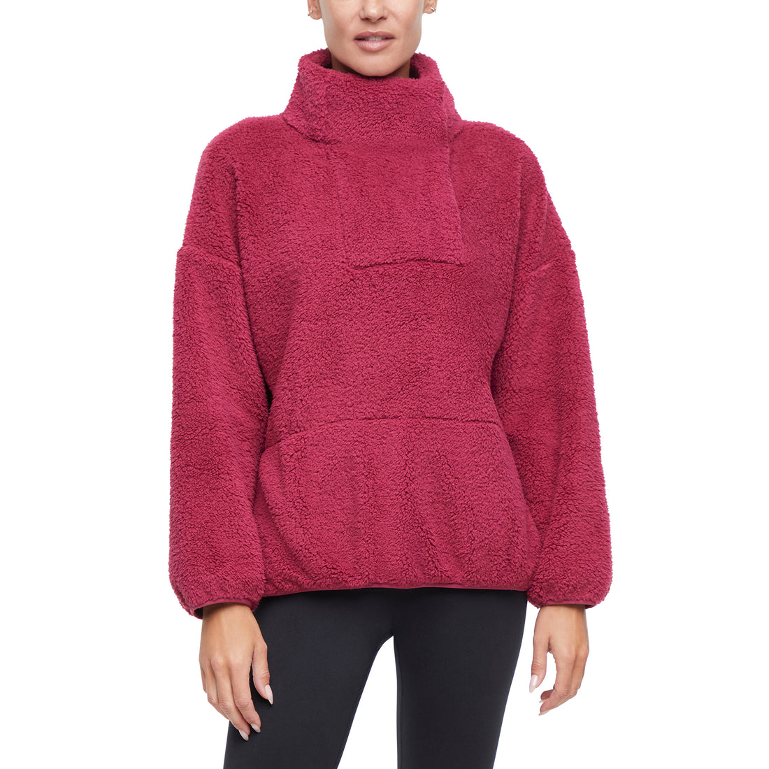Stevie Mock Neck - Beaujolais