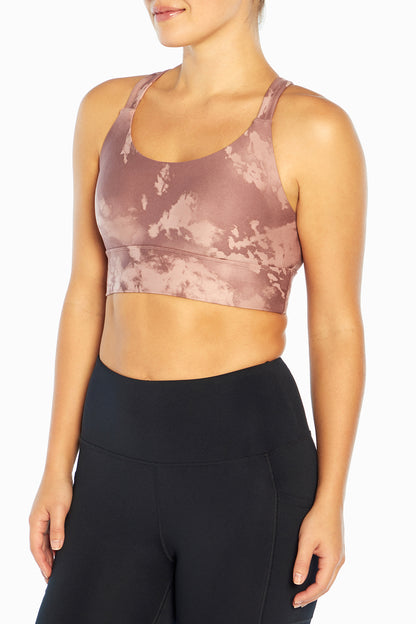 Lacey Sport Bra (Deauville Mauve Tie Dye Storm)