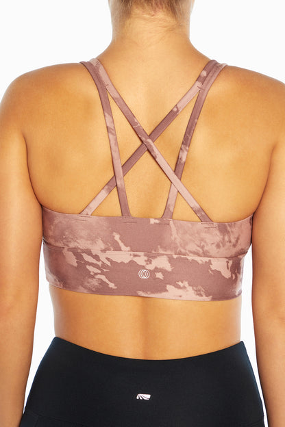 Lacey Sport Bra (Deauville Mauve Tie Dye Storm)