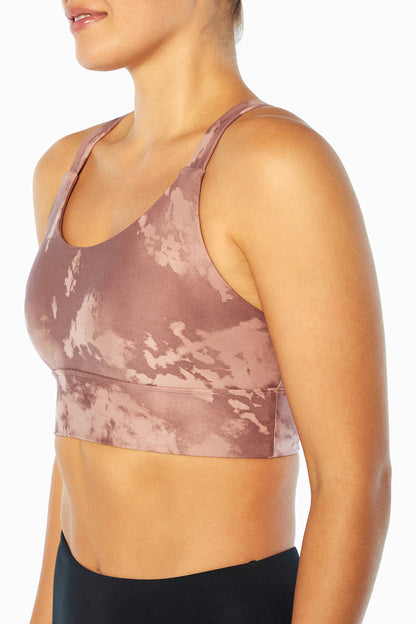 Lacey Sport Bra (Deauville Mauve Tie Dye Storm)