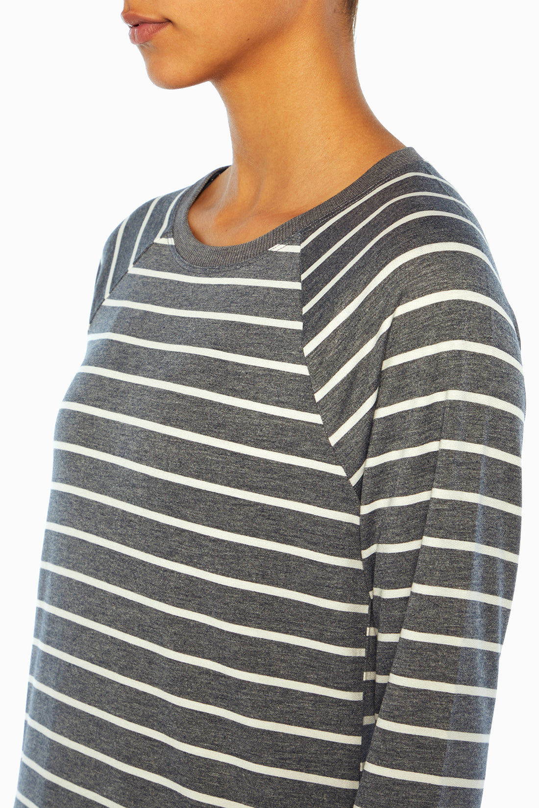 Maison Pullover (Midnight Blue Mini Stripe)