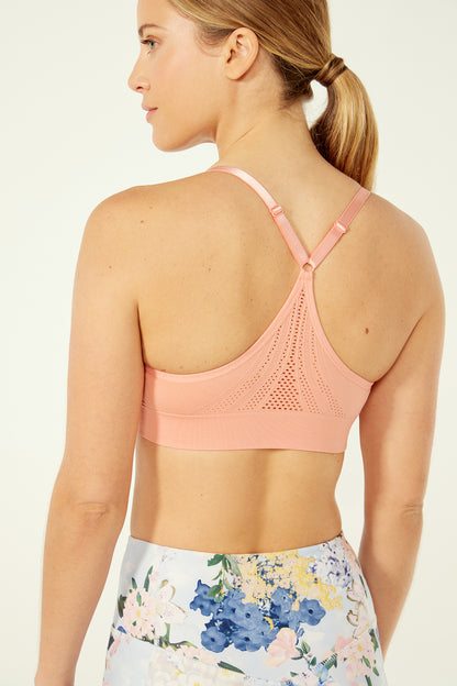 Ally Seamless Sport Bra (Coral Haze)
