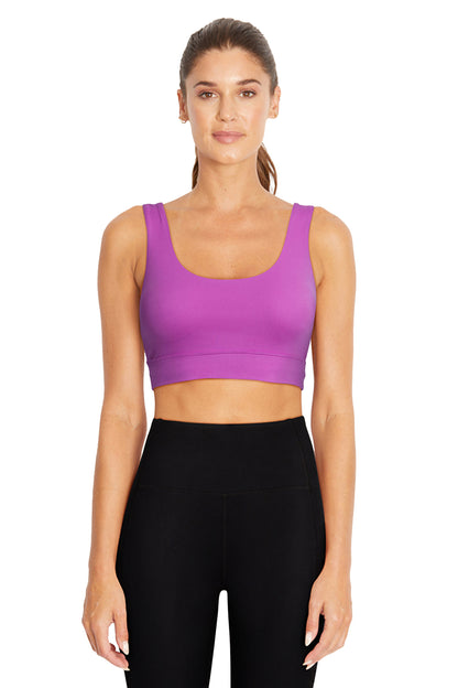 Dandelion Sport Bra (Purple Cactus Flower/Dubarry)