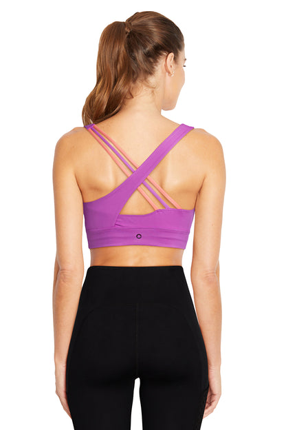 Dandelion Sport Bra (Purple Cactus Flower/Dubarry)