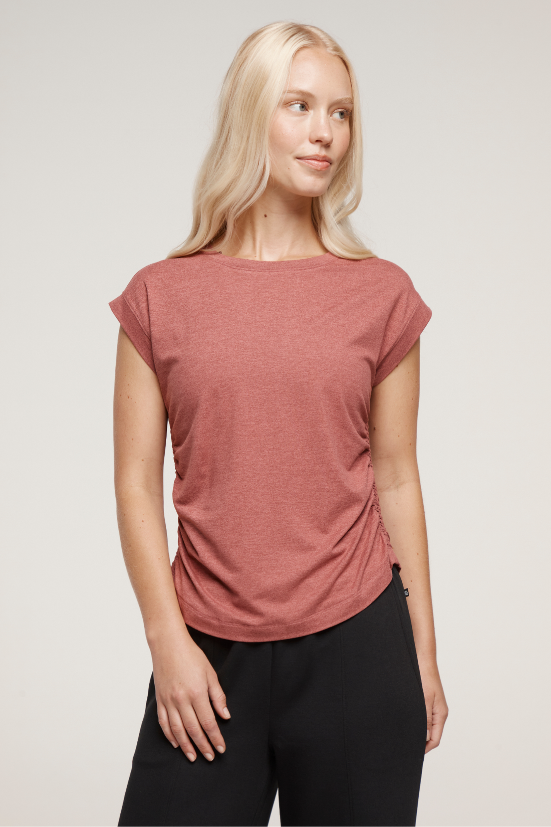 Zoey Short Sleeve Top (H. Crushed Berry)