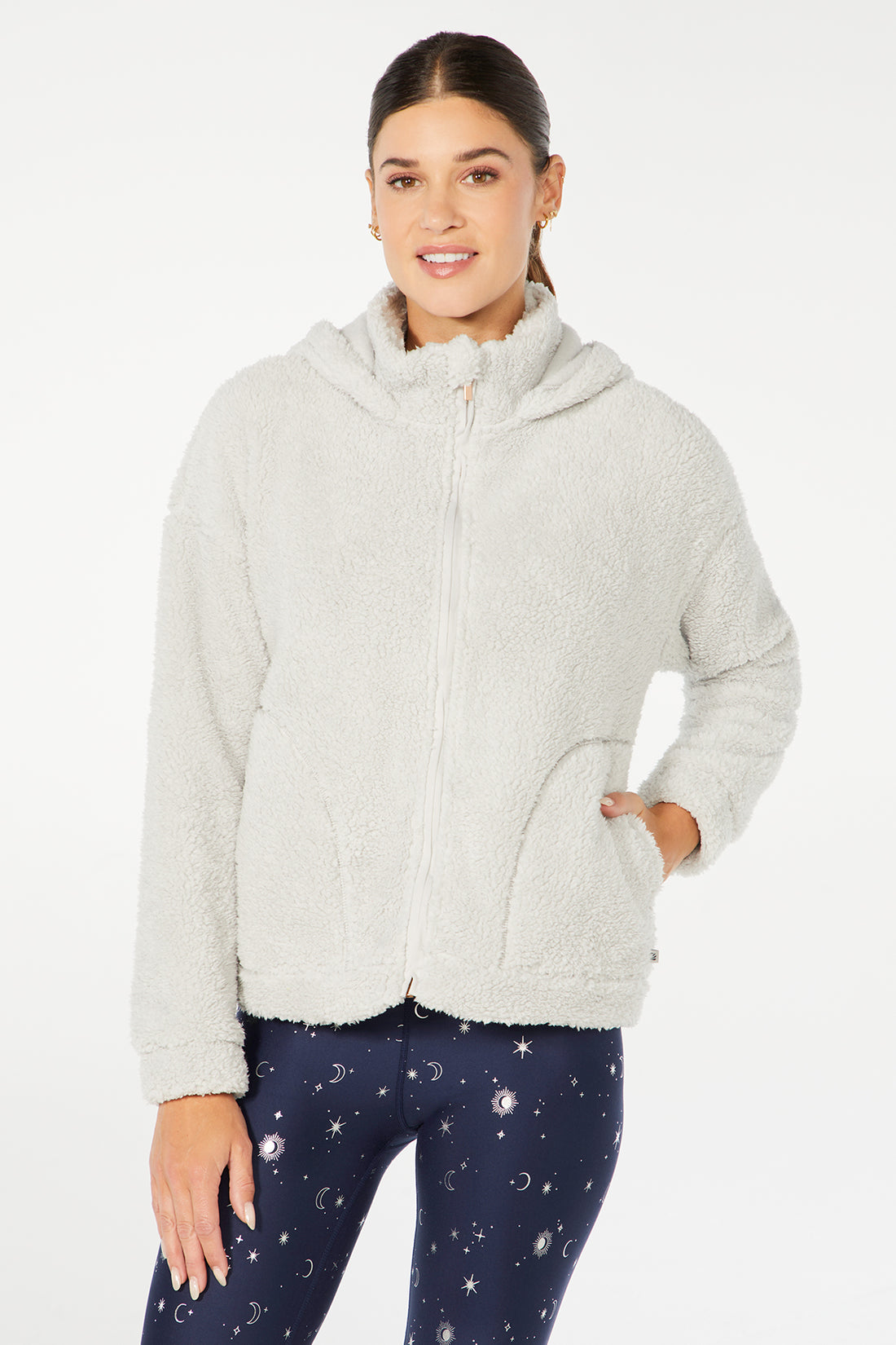 Furry Fleece Jacket (Quiet Grey)