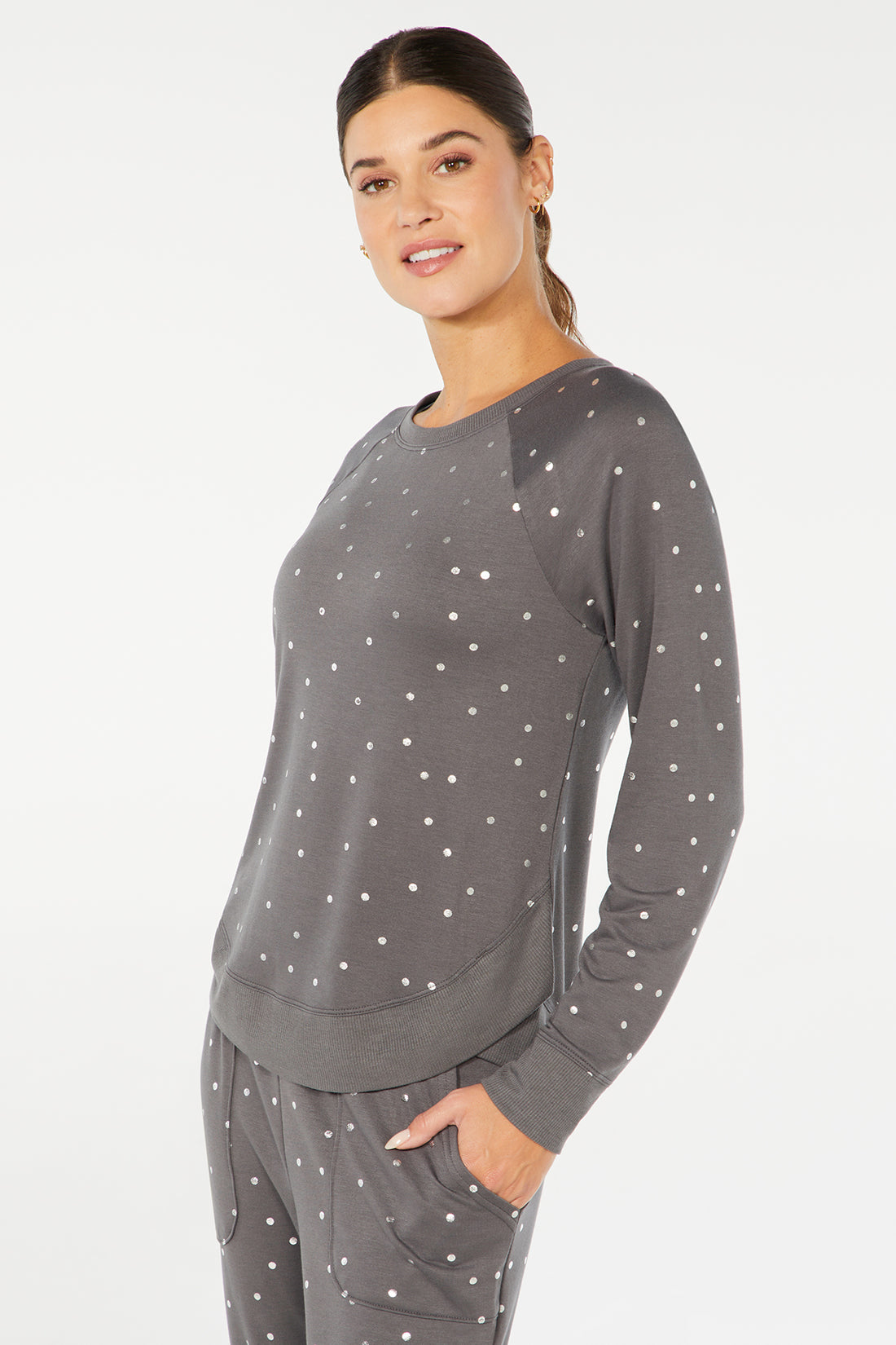 Maison Pullover (Turbulence Foil Polka Dots)