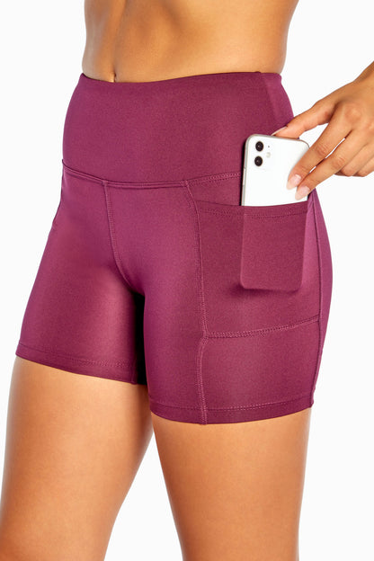High Rise Pocket 5&quot; Short (Potent Purple)