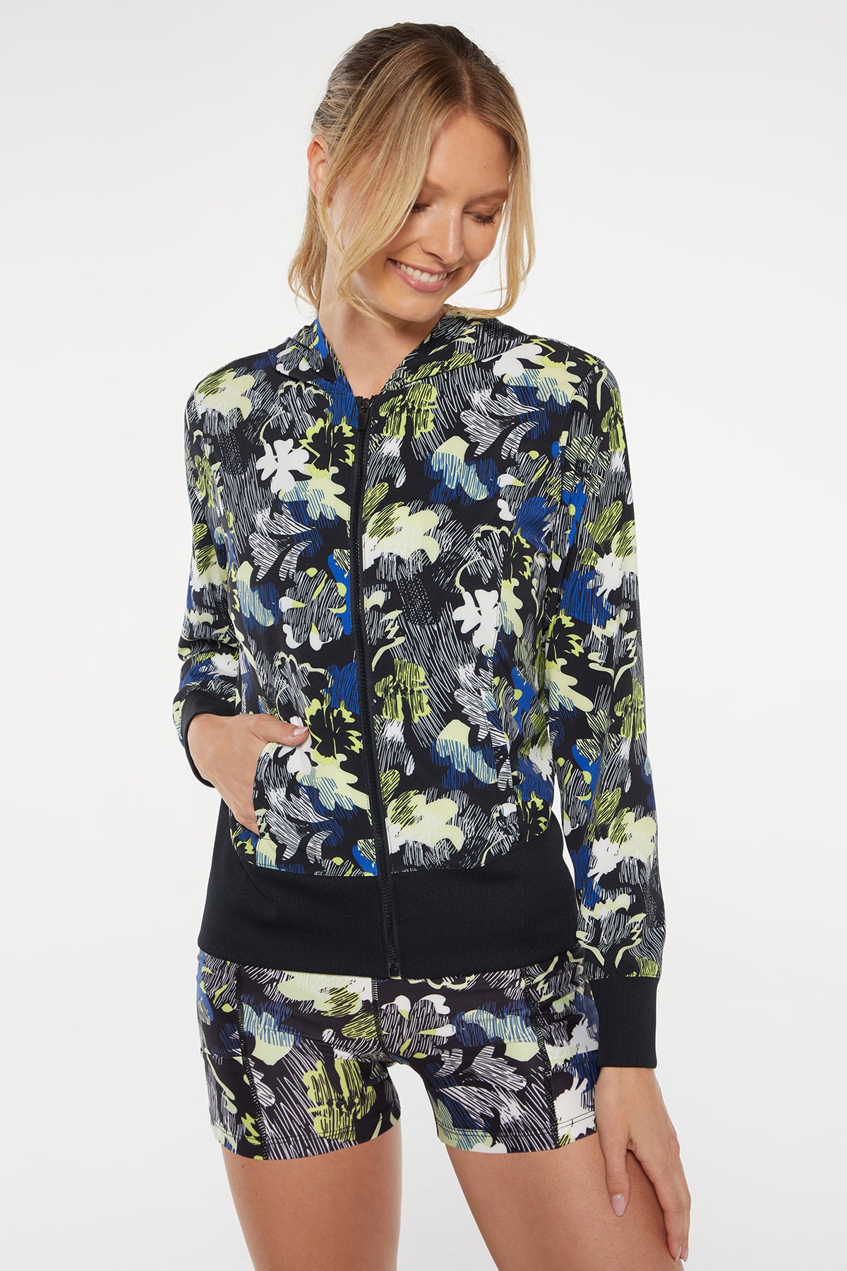 Paige Jacket (Surf The Web Seismic Floral)
