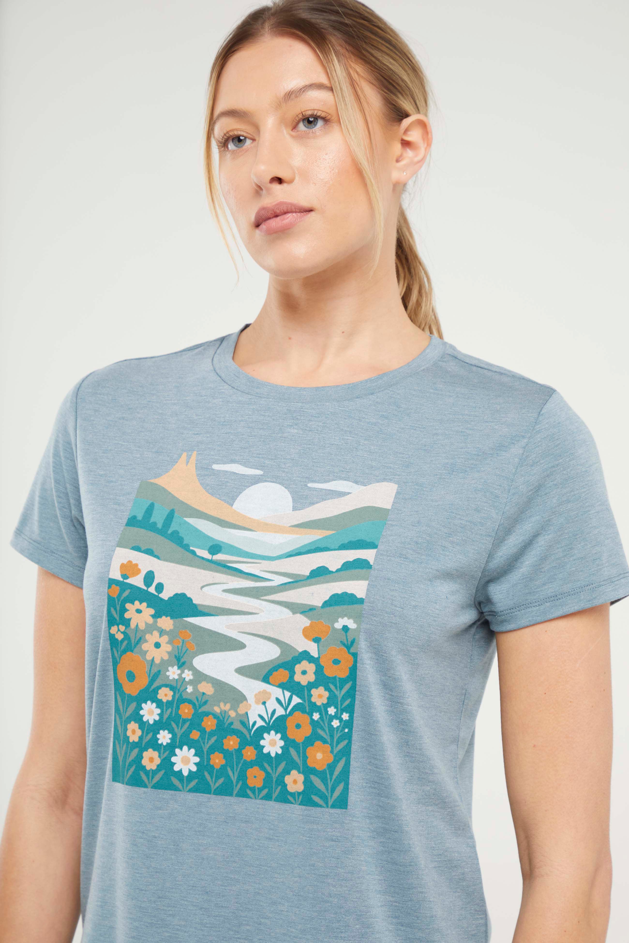 Monica Tee (H. Tidal Abstract Valley)