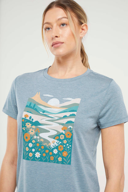 Monica Tee (H. Tidal Abstract Valley)