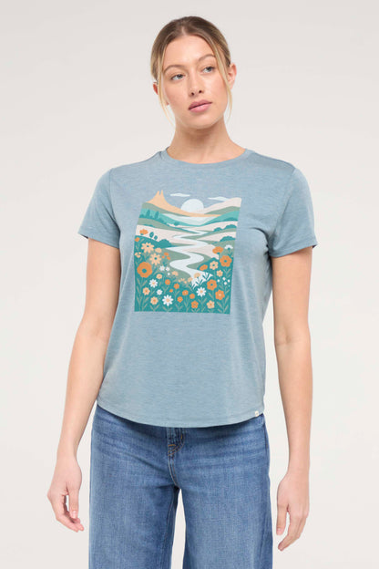 Monica Tee (H. Tidal Abstract Valley)