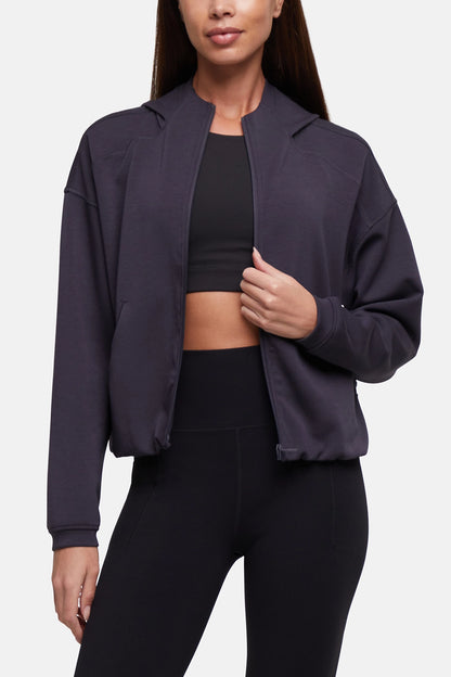 Adelaide Full Zip Hoodie - Phantom