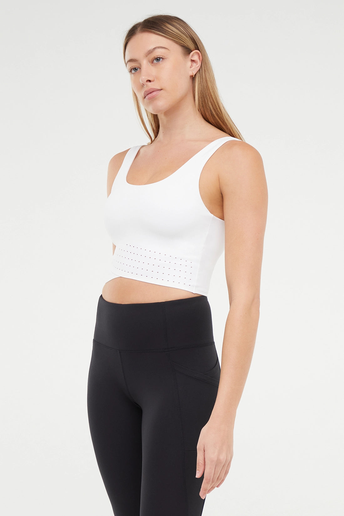 Jasmine Long Bra - White