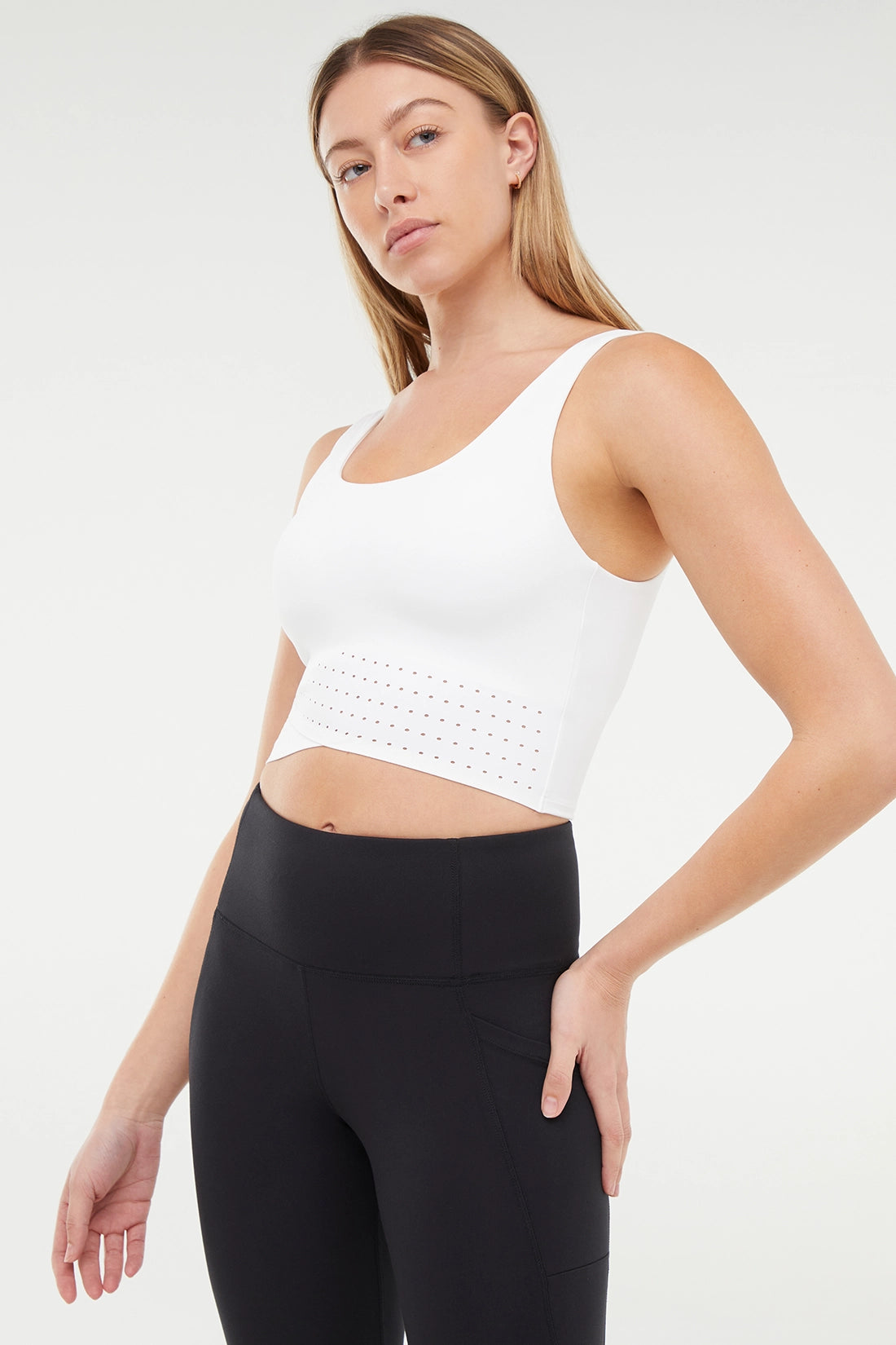 Jasmine Long Bra - White